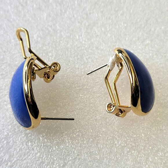 Blue Small Light Earrings - Picture 4 of 9